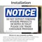 Signmission Do Not Deposit Feminine Hygiene Products, 7 in W x Rectangle, Vinyl Decal OS-2PACK-NS-D-57-L-11141 - alternate 2